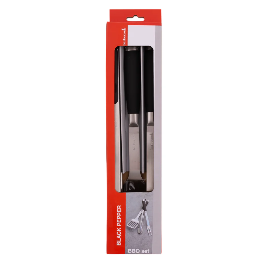 Black Pepper BBQ set avec spatule, fourchette et pince - Image 10
