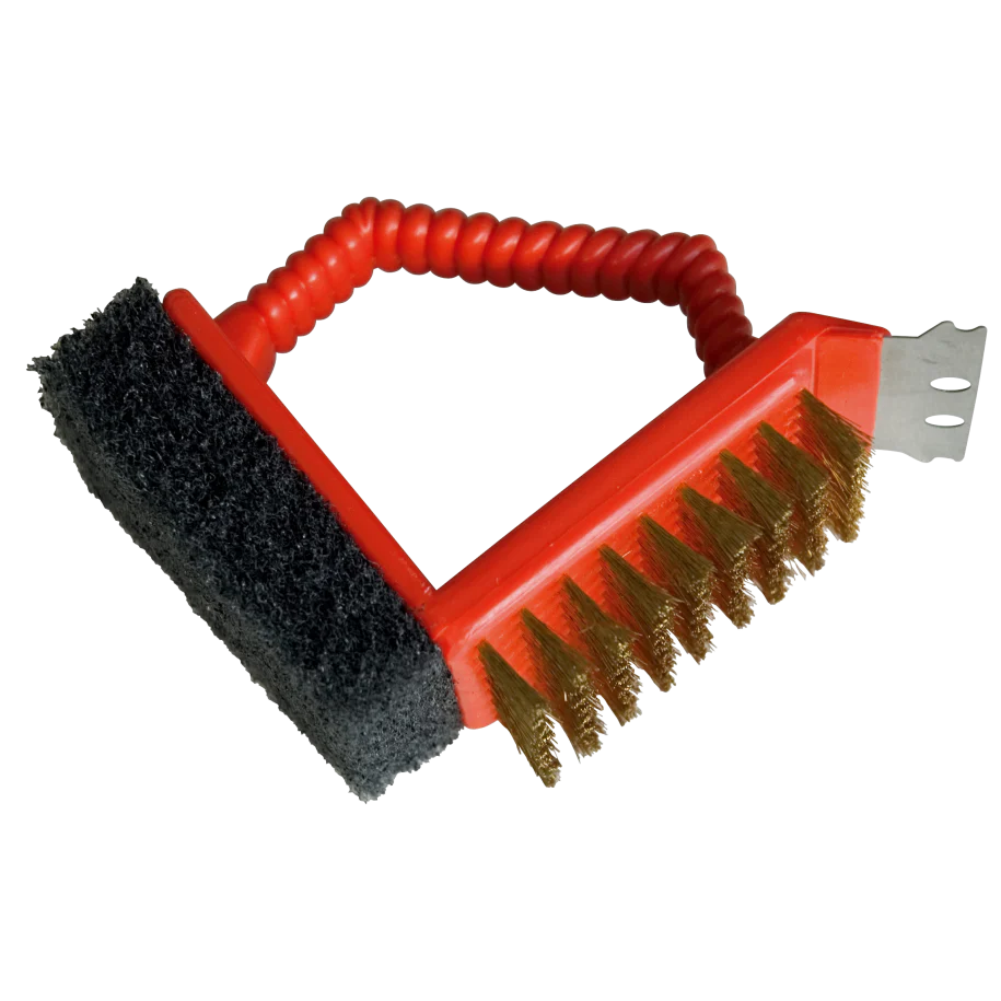 Brosse de nettoyage 3-en-1 rouge - Image 2