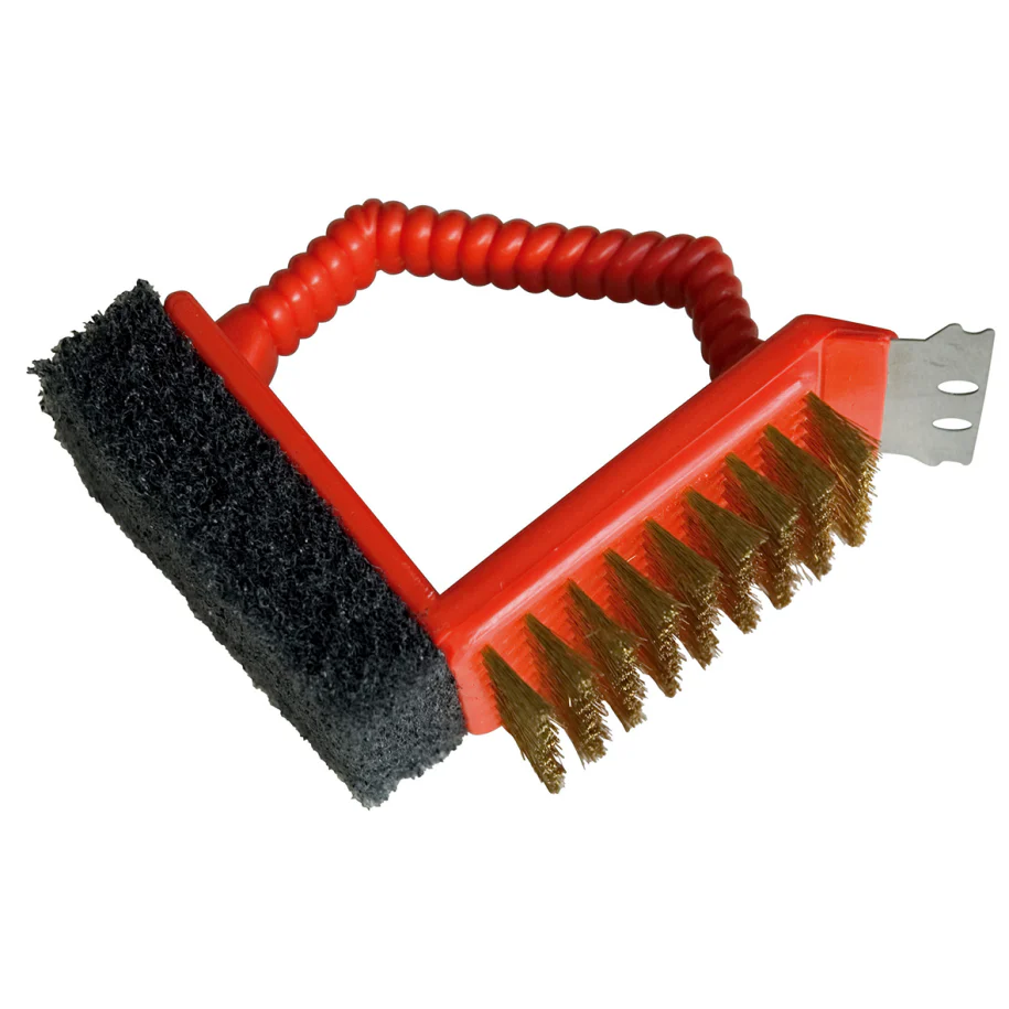 Brosse de nettoyage 3-en-1 rouge - Image 3
