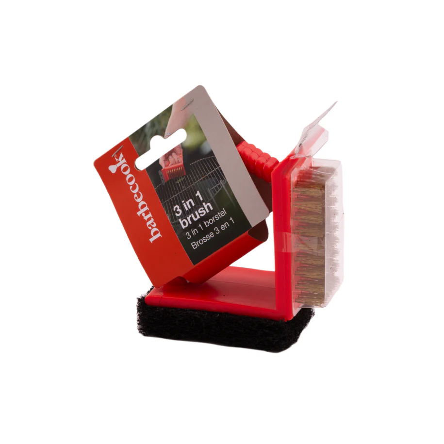 Brosse de nettoyage 3-en-1 rouge - Image 6
