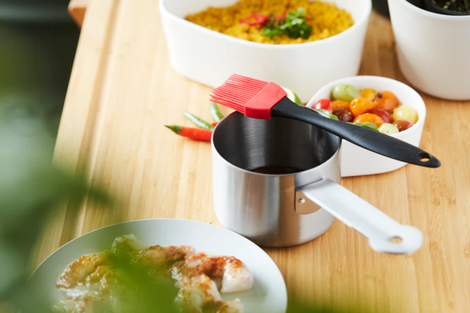 Saucière en inox avec pinceau - Image 9