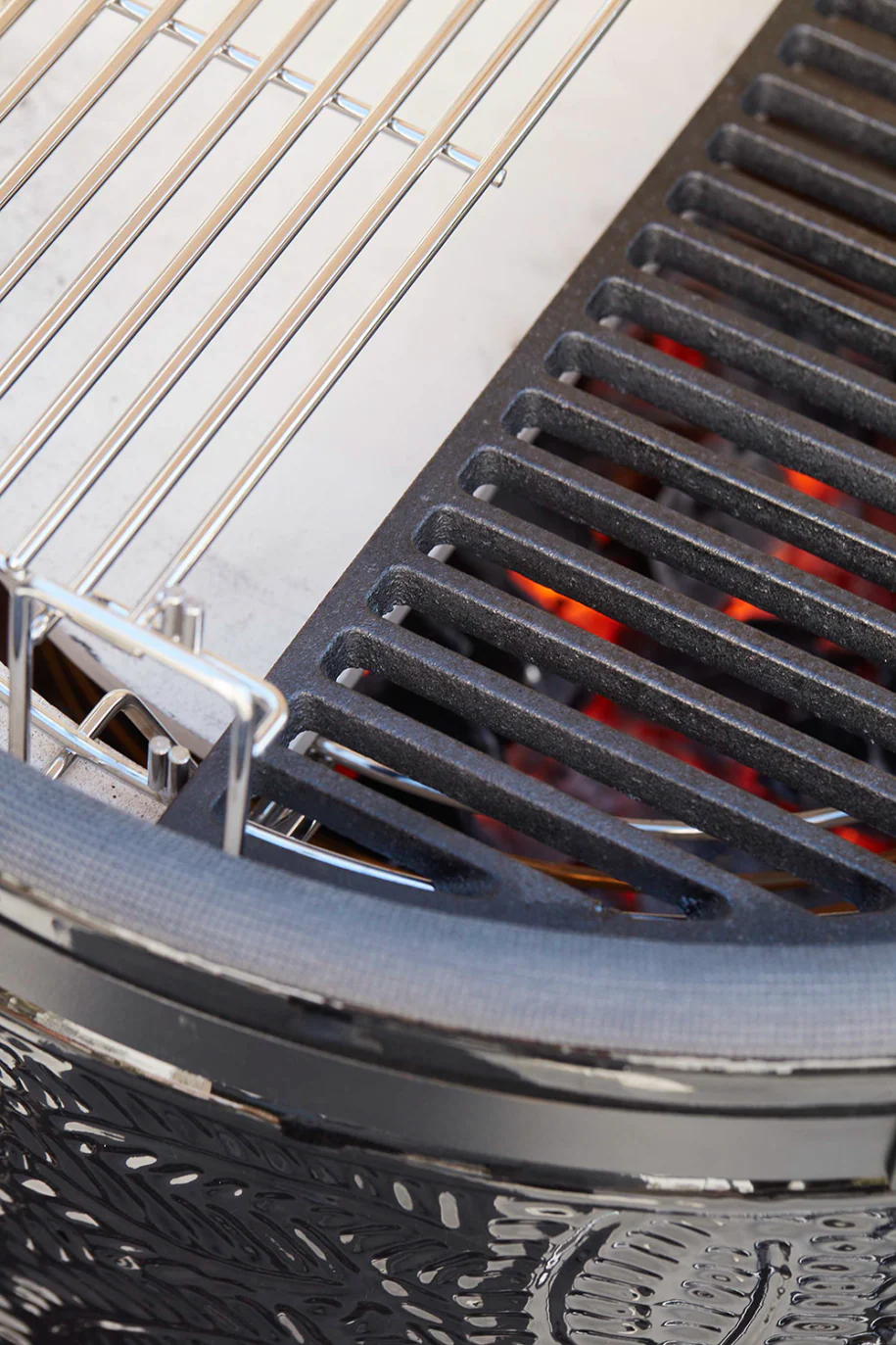 Kamal 53/L set de 2 grilles demi-lune en fonte - Image 7